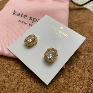Kate spade ♠️ rectangle crystal stud